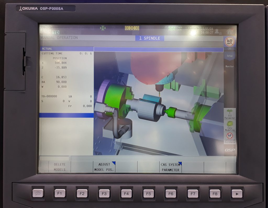 Simulare CAM prelucrare strung Okuma Multus B250II Simulare CAM prelucrare strung multifuncțional Okuma Multus B250II
