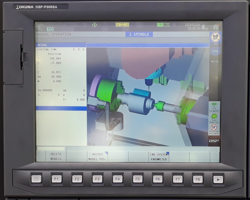 Simulare CAM prelucrare strung Okuma Multus B250II Simulare CAM prelucrare strung Okuma Multus B250II