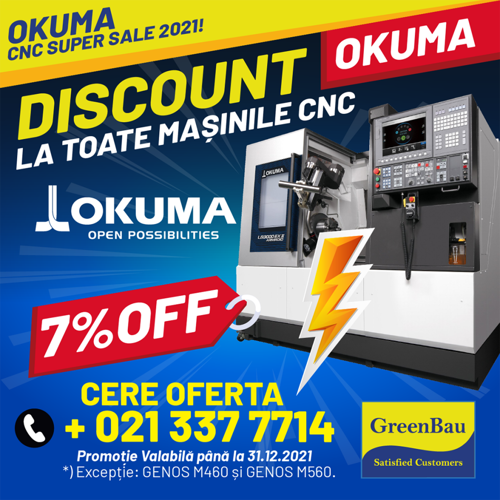 Ofertă Specială CNC Okuma Super Sale 2021! Discount 7%